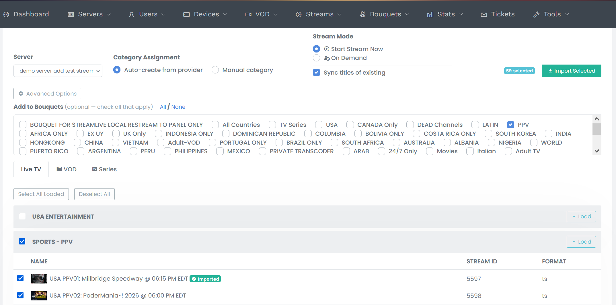 Auto Sync Stream Titles